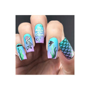 UberChic Beauty Mermaid Life Stamping Plate Dark Gray