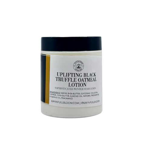 Kay in Full Bloom Uplifting Black Truffle Sensitive Skin Lotion Creme Gray Jar