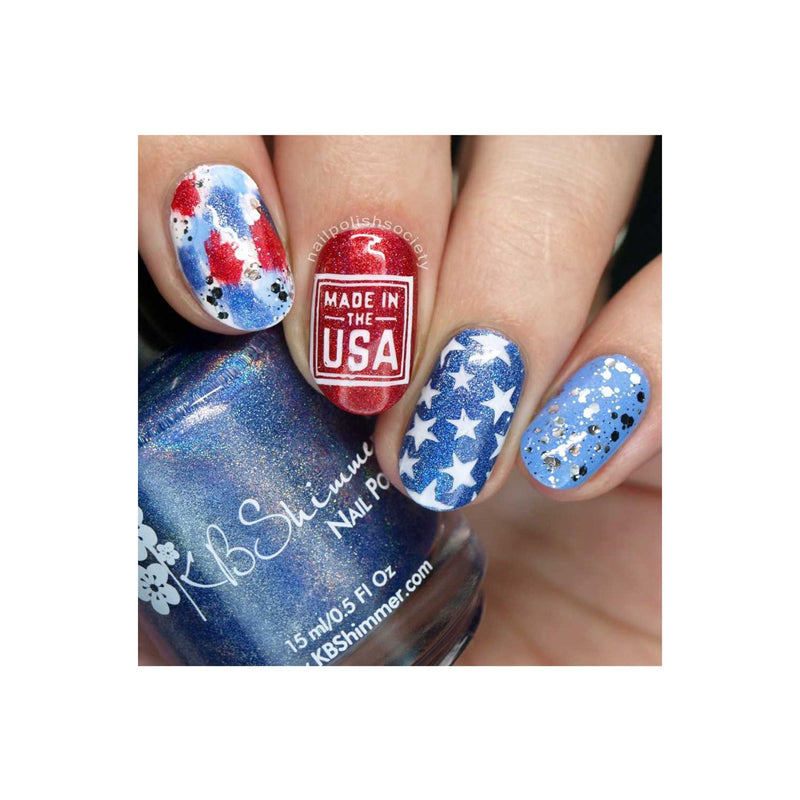 UberChic Beauty Fourth of July Stamping Plate Rosy Brown