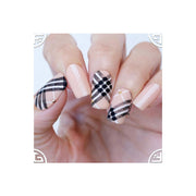 UberChic Beauty Pretty In Plaid-01 Stamping Plate Gray