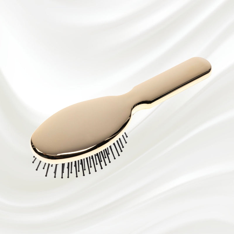 KOH-I-NOOR Beauty USA Metallic Pneumatic Oval Synthetic Pin Hairbrush Hair Brush Lavender Chrome / Small,Gold / Small,Chrome / Large,Gold / Large
