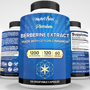 Nutrivein Nutrivein Premium Berberine 1200 mg with Ceylon Cinnamon - 120 Capsules GR-4L51-YC9A Lavender