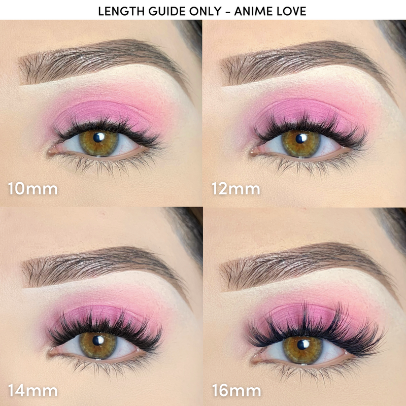Pink Purée Anime Love Multi-pack DIY Lashes Wheat
