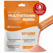 Go Wise Vegan Multivitamin Powder Stick Packs - No Water Needed Multivitamin Lavender 14 Stick Packs