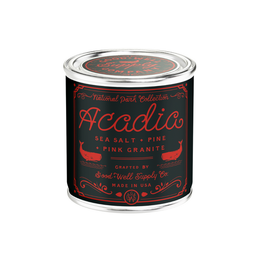 Good & Well Supply Co Acadia National Park Candle Candles Dark Slate Gray Half Pint / 8oz / Cotton Wick,Pint / 14oz / Cotton Wick