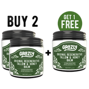 Grazly Original Tallow & Manuka Honey Balm Black With Coconut Oil / Buy 2 Get 1 Free
