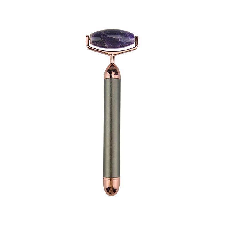 ZAQ Skin & Body ZAQ Roll-On Amethyst W-Sonic Vibrating Face Roller White Smoke
