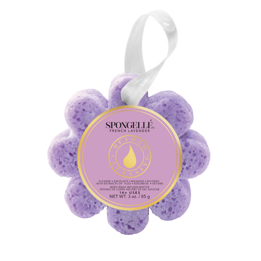 Spongellé French Lavender Wild Flower Bath Sponge Dark Gray