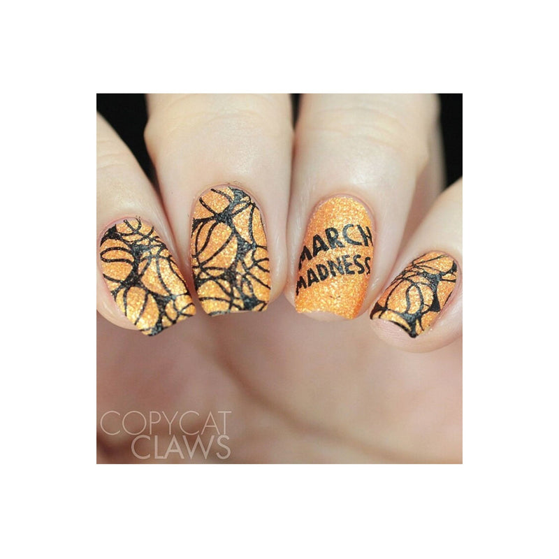 UberChic Beauty Basketball Love Stamping Plate Rosy Brown