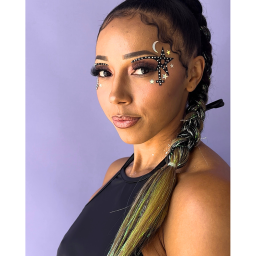 Lunautics Spellbound - Black Graphic Liner Face Stickers Face Jewel Gray