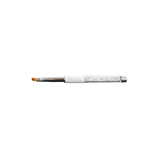UberChic Beauty Angled Clean Up Brush - White Brushes Light Gray