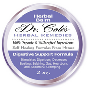 COLEHERBALS LLC 06 - Dr. Cole's Organic Digestive Support Herbal Balm Herbal White Smoke