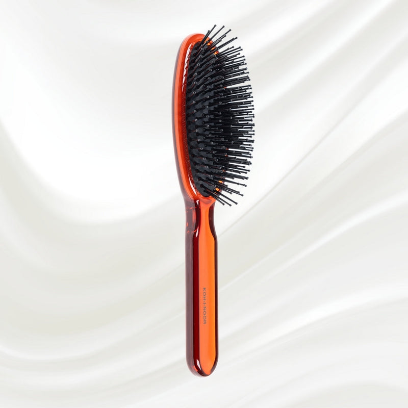 KOH-I-NOOR Beauty USA All Seasons Synthetic Pin Hair Brush - Pneumatic Cushion for Thick & Coarse Hair Hair Brush Lavender Rose pink / Large,Coral red / Large,Petroleum Blue / Large,Rose pink / Small,Coral red / Small,Petroleum Blue / Small