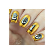 UberChic Beauty Numbers-01 Stamping Plate Rosy Brown