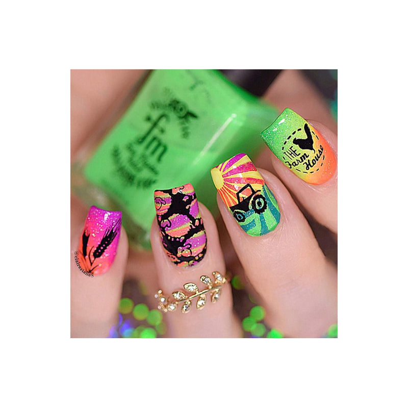 UberChic Beauty Farm Fresh Stamping Plate Rosy Brown