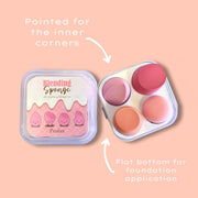 Prolux Cosmetics Blending Sponge Set Blending Sponge Peach Puff