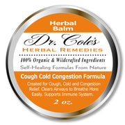 COLEHERBALS LLC 26 - Dr. Cole’s Organic Cough Cold Congestion Relief Balm Herbal White Smoke