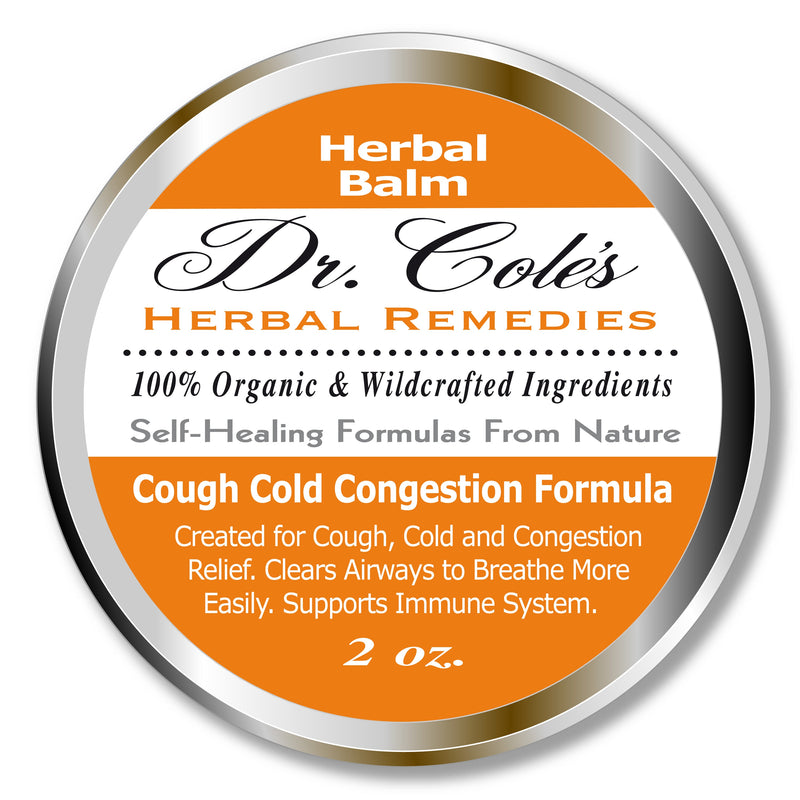COLEHERBALS LLC 26 - Dr. Cole’s Organic Cough Cold Congestion Relief Balm Herbal White Smoke