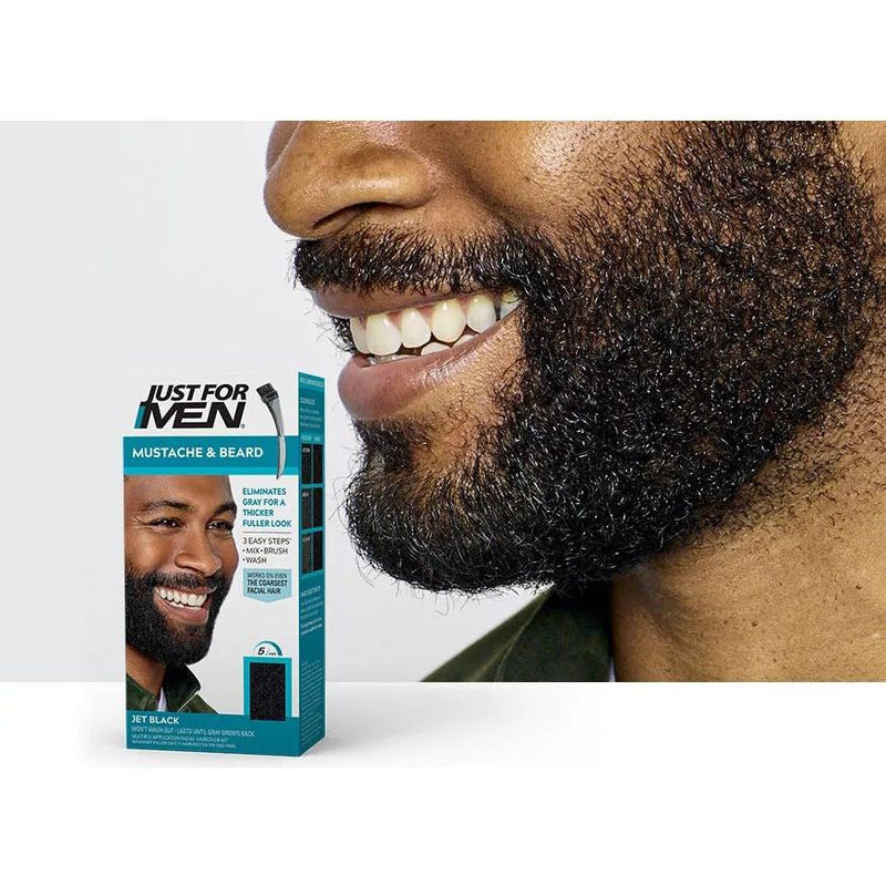 Just For Men Just For Men Brush-In Color Gel, Mustache & Beard, Jet Black M-60/ 0.5 Oz Hair Color Black