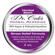 COLEHERBALS LLC 29 - Dr. Cole’s Organic Stress Relief Herbal Balm Herbal White Smoke