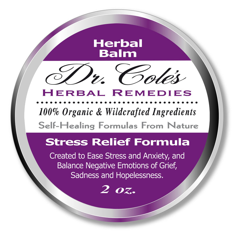 COLEHERBALS LLC 29 - Dr. Cole’s Organic Stress Relief Herbal Balm Herbal White Smoke
