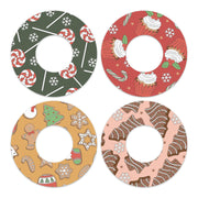 Peelz Christmas Treats Variety Freestyle Libre 2 Patch Tape - Pump Peelz Patch Medical Tape White Smoke 12-Pack Libre 2 (Set of 12 Patches),4-Pack Libre 2 (Set of 4 Patches)