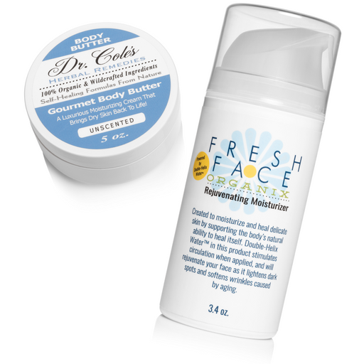 COLEHERBALS LLC Fresh Face and Body Butter Bundle Facial Moisturizer Lavender