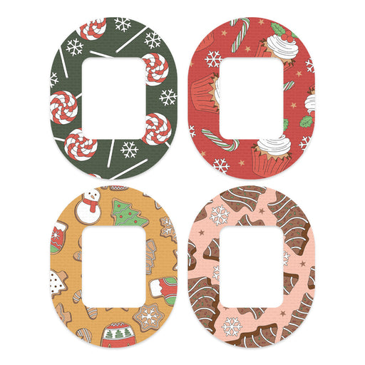 Peelz Christmas Treats Variety Tandem Mobi Patch Tape - Pump Peelz Patch Medical Tape White Smoke 12-Pack (Set of 12 Patches),4-Pack (Set of 4 Patches)