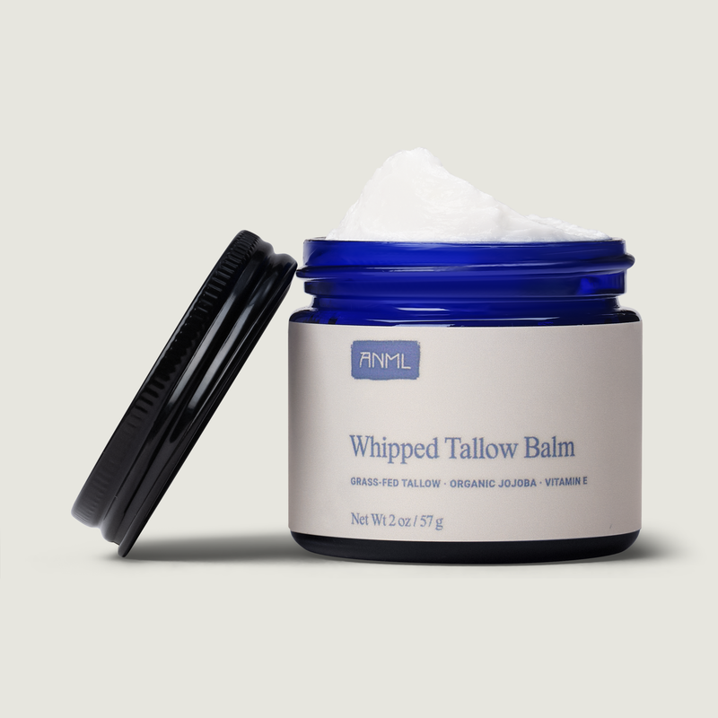 ANML Essentials Whipped Tallow Balm with Blue Tansy Moisturizer Antique White No Blue Tansy