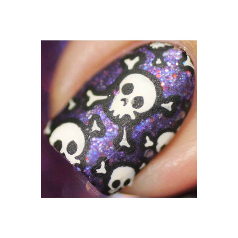 UberChic Beauty Halloween-01 Stamping Plate Dark Slate Gray