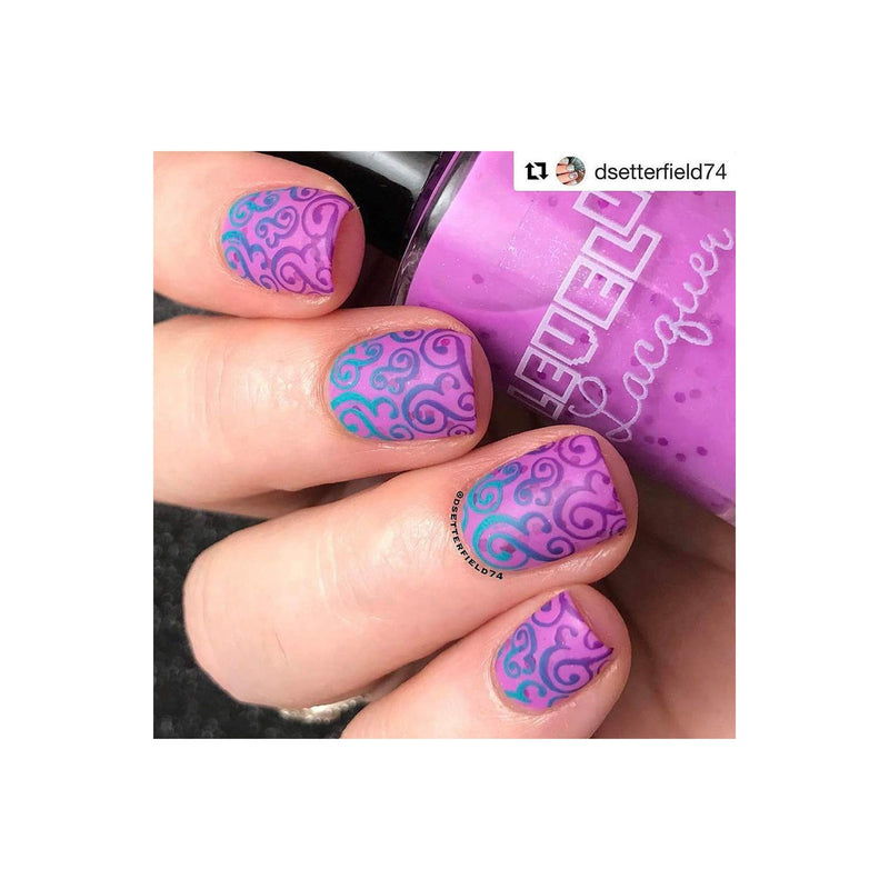 UberChic Beauty Love and Marriage-01 Stamping Plate Pale Violet Red