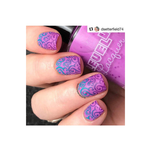 UberChic Beauty Love and Marriage-01 Stamping Plate Pale Violet Red