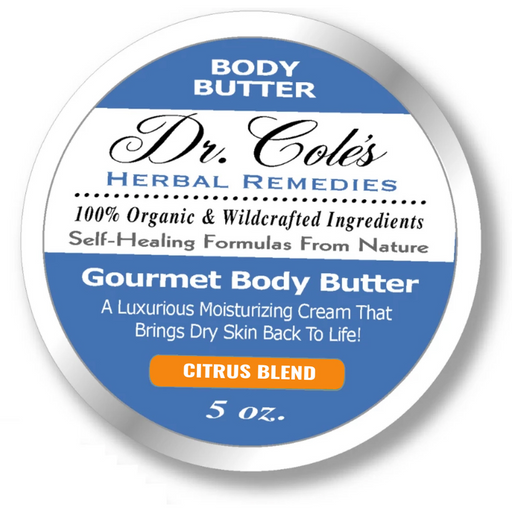 COLEHERBALS LLC 41 - Dr. Cole's Gourmet Body Butter - CITRUS BLEND Light Gray