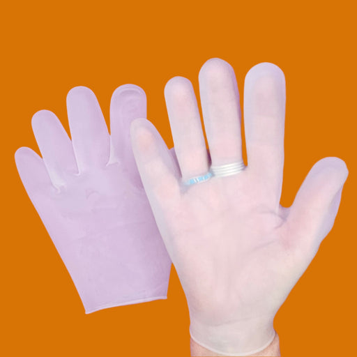 By Robin Creations Silicone Gel Moisturizing Gloves for Dry, Cracked Fingers & Hands Silicone Moisturizing Gloves Chocolate 1 Pair,4 Pairs
