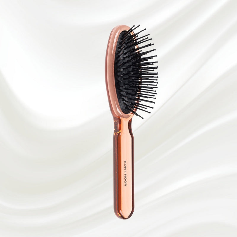 KOH-I-NOOR Beauty USA All Seasons Synthetic Pin Hair Brush - Pneumatic Cushion for Thick & Coarse Hair Hair Brush Lavender Rose pink / Large,Coral red / Large,Petroleum Blue / Large,Rose pink / Small,Coral red / Small,Petroleum Blue / Small