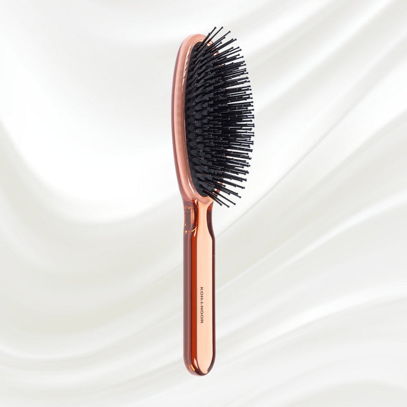 KOH-I-NOOR Beauty USA All Seasons Synthetic Pin Hair Brush - Pneumatic Cushion for Thick & Coarse Hair Hair Brush Lavender Rose pink / Large,Coral red / Large,Petroleum Blue / Large,Rose pink / Small,Coral red / Small,Petroleum Blue / Small