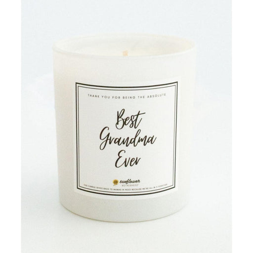 Sunflower Motherhood Best Grandma Ever Candle Candle White Smoke