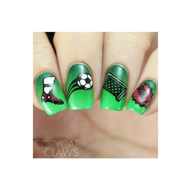UberChic Beauty Soccer Love Stamping Plate Tan