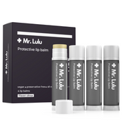 Mr. Lulu Skincare Protective Lip Balm - Set of 4 White Smoke ONE SET