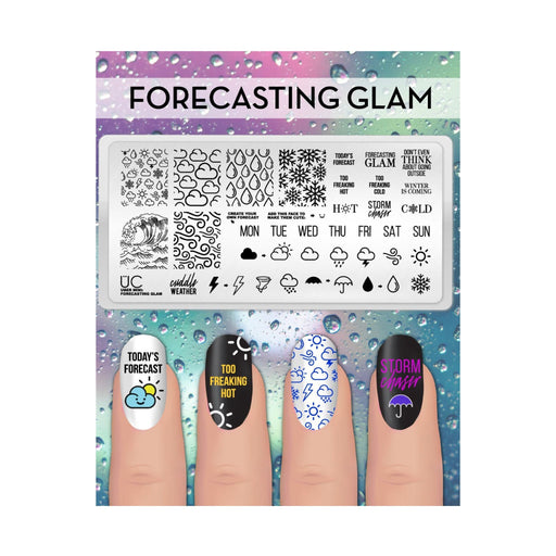 UberChic Beauty Forecasting Glam Stamping Plate Light Gray