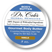 COLEHERBALS LLC 39 - Dr. Cole's Gourmet Body Butter - VANILLA Herbal Steel Blue