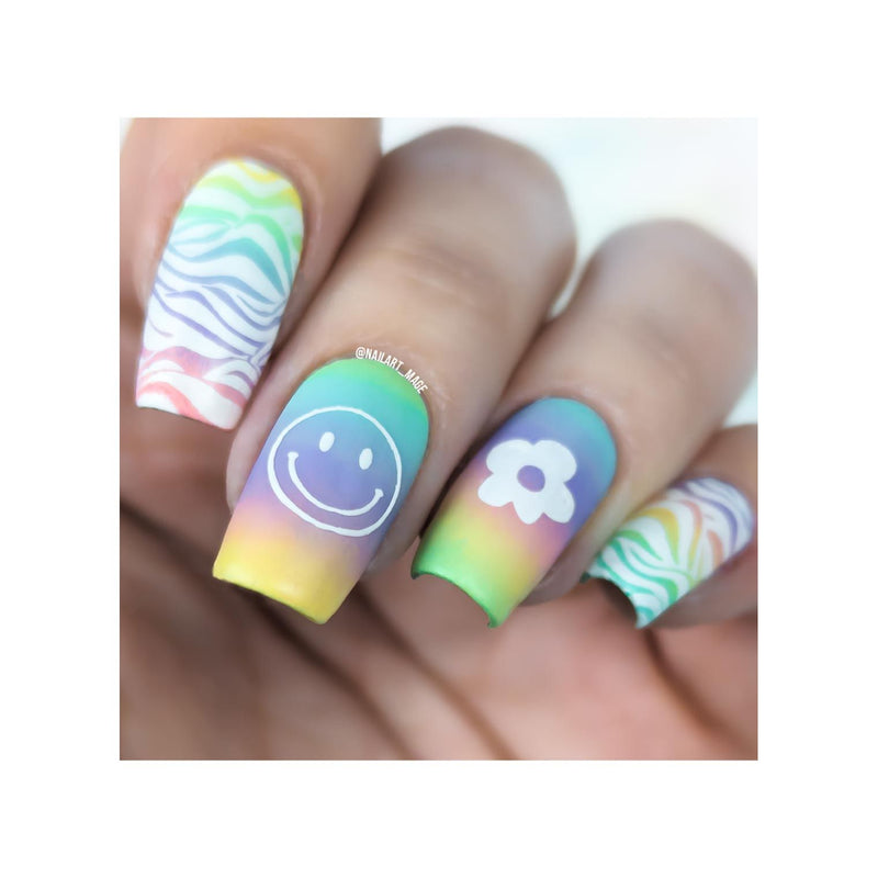 UberChic Beauty Nice & Negative-02 Stamping Plate Rosy Brown