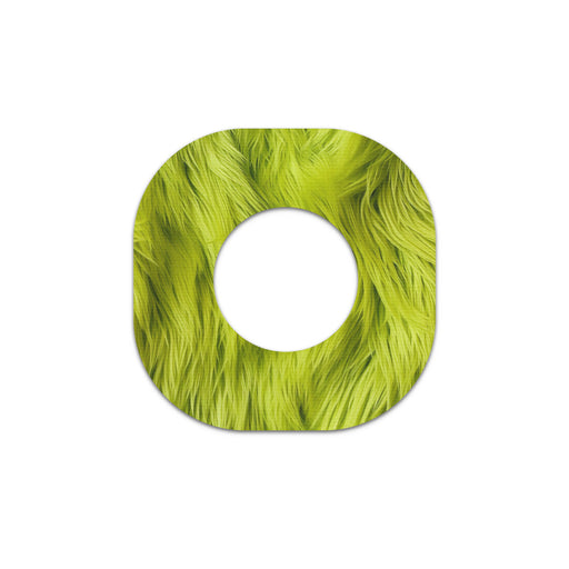 Peelz Green Fur Dexcom G7 and Stelo Patch Tape - Pump Peelz Patch Medical Tape White Smoke 12-Pack (Set of 12 Patches),4-Pack (Set of 4 Patches),1-Single (1 Single Patch)
