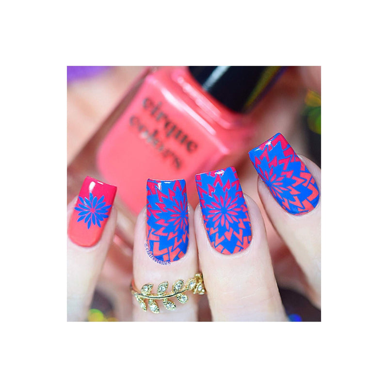 UberChic Beauty Collection 25 Stamping Plate Pale Violet Red