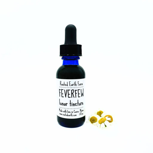 Rooted Earth Farm + Apothecary Feverfew Tincture Tinctures + Capsules White Smoke 1 oz