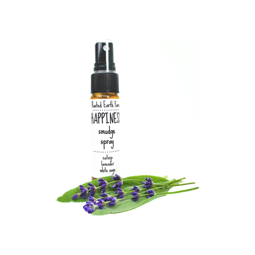 Rooted Earth Farm + Apothecary Happiness Smudge Spray Smudge Sprays Dark Olive Green 1 oz