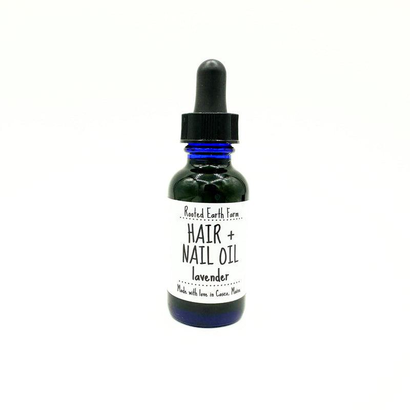 Rooted Earth Farm + Apothecary Herbal Hair + Nail Oil Hair + Nail Care White Smoke lavender / 1 oz