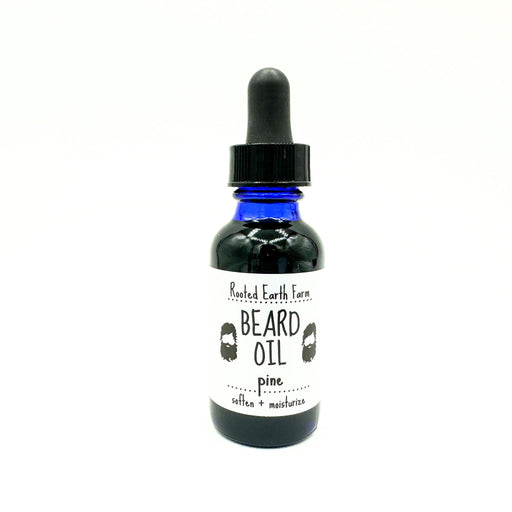 Rooted Earth Farm + Apothecary Herbal Beard Oil Hair + Nail Care White Smoke 1 fl oz / Pine