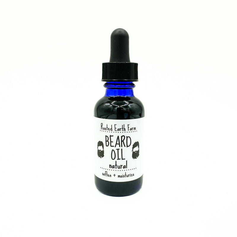 Rooted Earth Farm + Apothecary Herbal Beard Oil Hair + Nail Care White Smoke 1 fl oz / Unscented