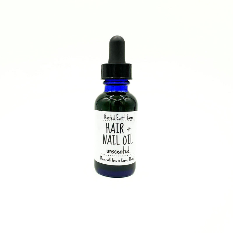Rooted Earth Farm + Apothecary Herbal Hair + Nail Oil Hair + Nail Care White Smoke unscented / 1 oz